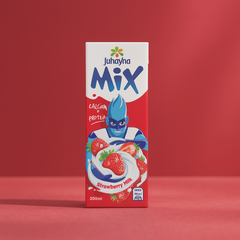 حليب جهينة بنكهة الفراولة – طعم منعش ولذيذ – عبوة 200 مل